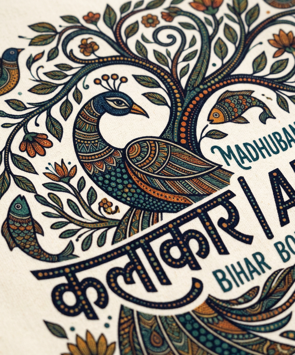 Madhubani Art Unisex Stretch T-shirt
