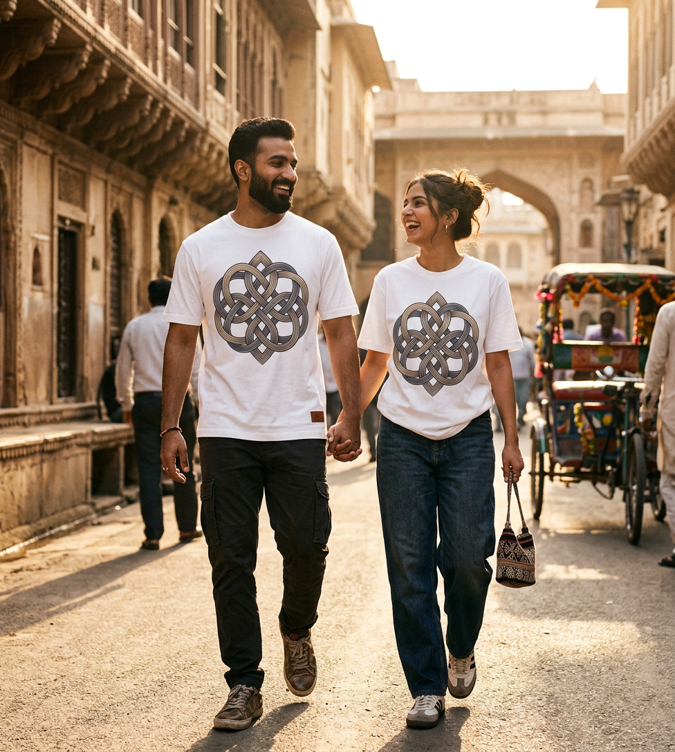 Enduring Knot Unisex Ringer T-Shirt